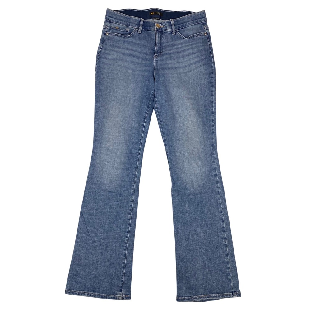 Lee Flex Motion Mid Rise Regular Fit Bootcut Jeans Womens 10 Long Comfort